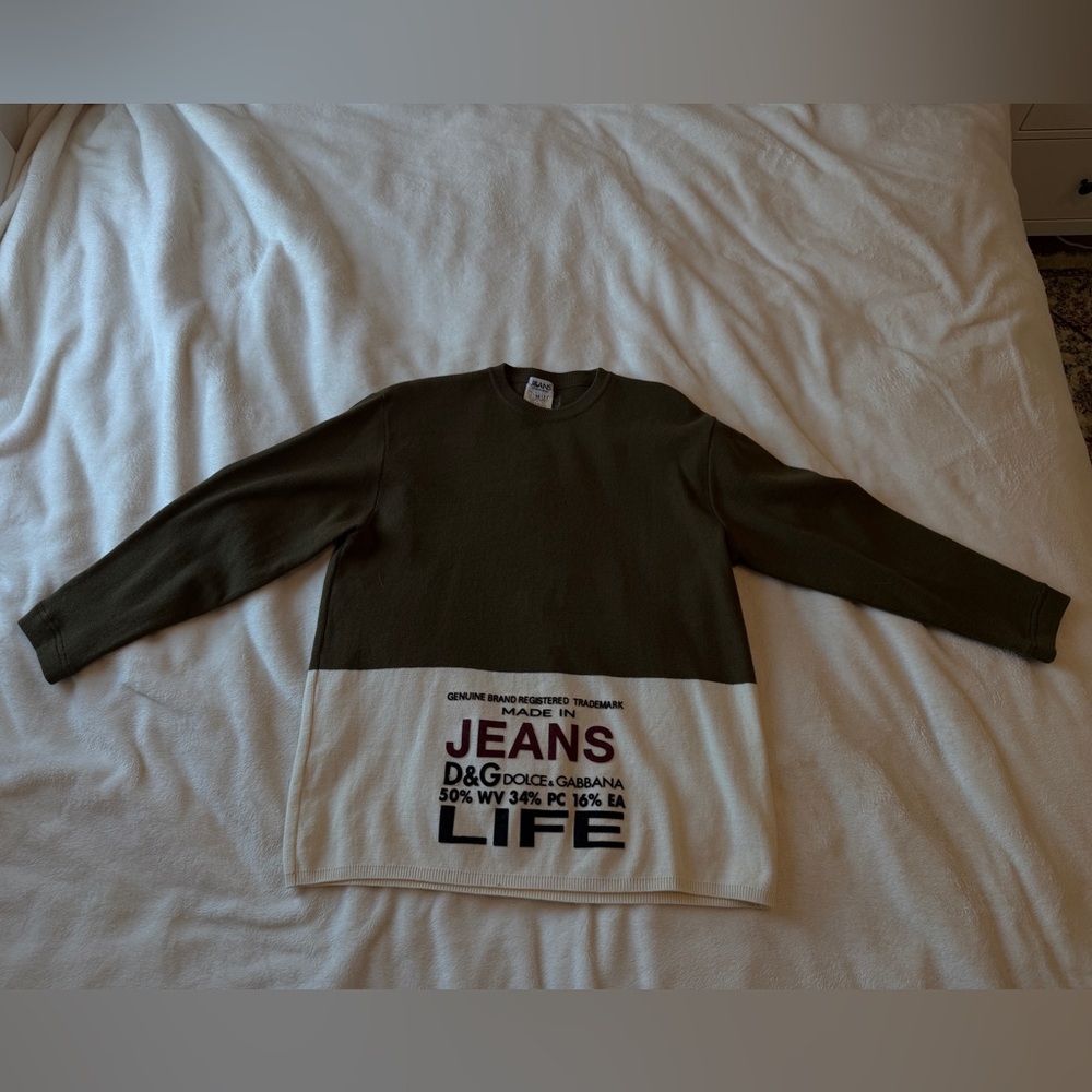 Dolce & Gabbana J&ans Graphic Print Crewneck Sweater